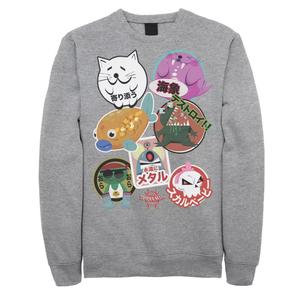 Мужской флисовый пуловер с наклейками на пени Marvel Spider-Man Spiderverse