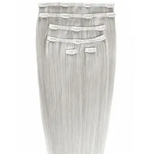 Накладные волосы gold24 clip-in extensions #4 braun - 60 cm Gold24, #88a grau - 50 cm, количество 1 шт.