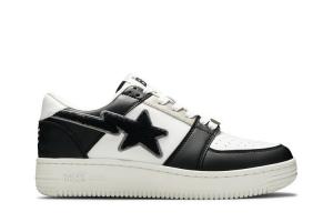 Кроссовки BAPE Bapesta Low M1 Patched, черный