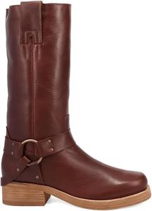 Мужские повседневные ботинки Dingo с разорванным носком, без застежки, коричневые, средняя голень