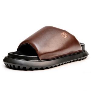 Мужские противоскользящие сандалии с резиново-пенопластовой подошвой Brounvanm, Coffee