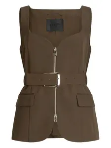 Жилет с вырезом в форме сердца LIU JO, зеленый