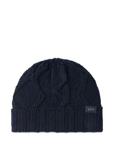 Шерстяная шапка из мериноса Paul & Shark, синий