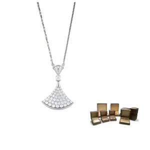 Divas' Dream серия 18K белое золото ожерелья unisex BVLGARI, серебряный