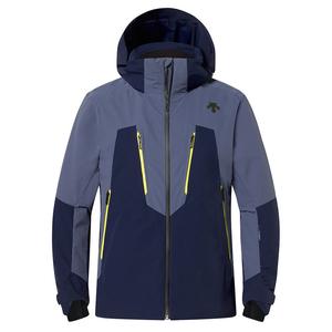 Утепленная горнолыжная куртка Descente Angular Line (мужская), Coarse Gray/Dark Night