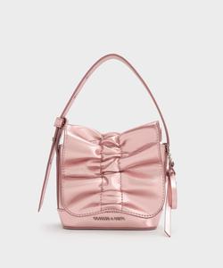 Мини-сумочка Kadee с драпировкой