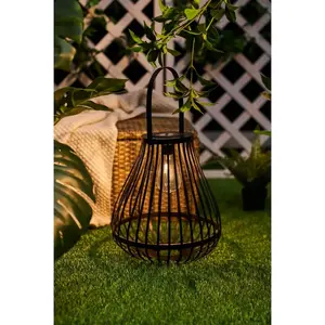 Наружная настольная лампа LED Mobile Onzo IP44 2700K с 3-ступенчатым диммированием 2,6W USB-C черный пластик 1 шт. Теплый белый Pauleen, черный