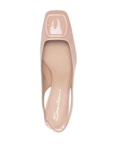 Santoni туфли с ремешком на пятке, розовый