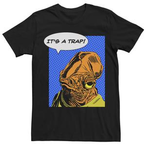 Мужская футболка «Звездные войны: Адмирал Акбар» в стиле поп-арт «Это ловушка» Licensed Character