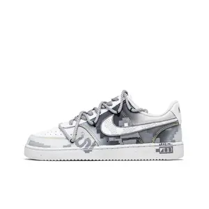 Court Vision 1 Archive Maze Low top мужские скейтборд кроссовки Nike, черный