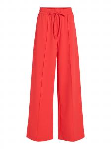 VILA Широкие брюки со складками спереди 'VIClua' в цвете гранатовый