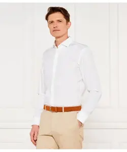 Рубашка H-hank-spread-c1-222 Slim fit Boss, белый
