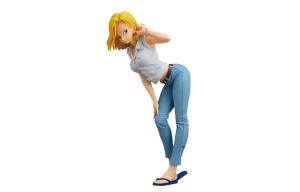 BANPRESTO Фигурка android 18 glitter & glamours dragon ball в синем платье с бонусными подарками 21 см