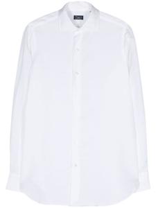 Полупрозрачная рубашка с длинными рукавами Finamore 1925 Napoli, белый