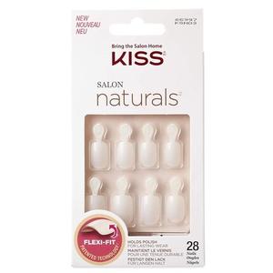 Искусственные ногти с клеем Salon Naturals Double Take 28 Nails White — 32G, Kiss