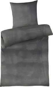 Постельное белье Cashmere Touch 155x220 см, теплое зимнее постельное белье, антрацит Carpe Sonno