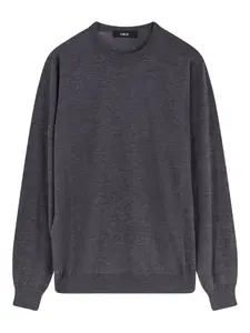 Свитер с круглым вырезом Filippo De Laurentiis, серый