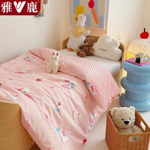 Yalu Детское одеяло 120х150 см, съемный чехол (100% хлопок + флис), наполнитель 1 кг