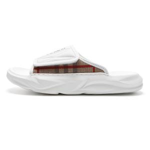 Слипоны Slide Мужские Черно-белые Kemaron