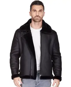 Мужская куртка-бомбер с искусственным мехом Braveman, черный