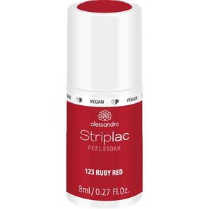 STRIPLAC PEEL OR SOAK RUBY RED - VEGAN Alessandro, 8 ml