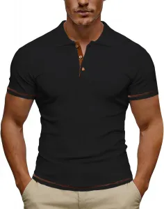 Мужская поло Slim Fit с коротким рукавом и воротником