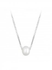 Alexander York Колье с подвеской из пресноводной жемчужины из серебра 925 пробы, комплект из двух частей из серебра