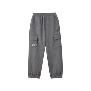 Детские вязаные спортивные штаны для детей 3-7 лет NB Dark Gray New Balance, темно-серый