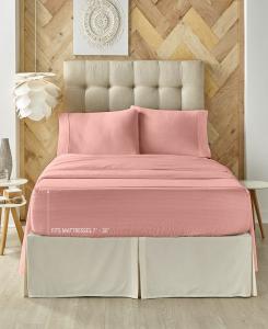 Комплект постельного белья Royal Fit, 300 нитей на дюйм, 100% хлопок, 4 предмета, размер King J Queen New York, Ash Rose