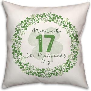 Creative Products Декоративная подушка Мартовская зеленая March 17 St. Pa