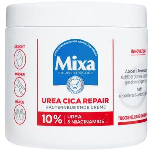Крем для тела urea cica repair + hauterneuernd Mixa, объем 400 мл