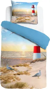 Постельное белье Lighthouse цифровая печать Sleep and Dream 200 см x 220 см ESPiCO