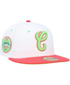 Мужская белая, коралловая шляпа Chicago White Sox Cooperstown Collection Comiskey Park 75th Anniversary Strawberry Lolli 59FIFTY. New Era