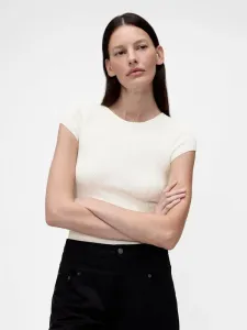 Футболка gapstudio в рубчик, базовая футболка Gap, New Off White