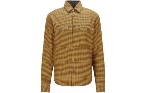 Мужская рубашка коричневого цвета HUGO BOSS, коричневый