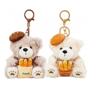 Футболка Biscuit Bear плюшевая кукла подвеска на день рождения высота 10см The Green Party, белый