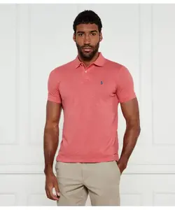 Футболка поло Slim fit Polo Ralph Lauren, розовый