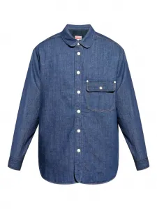 Рубашка с застегивающимися на пуговицы карманами KENZO, синий