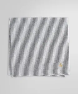 Хлопковый платок Oxford с логотипом GF и полосками "конфетная полоска".