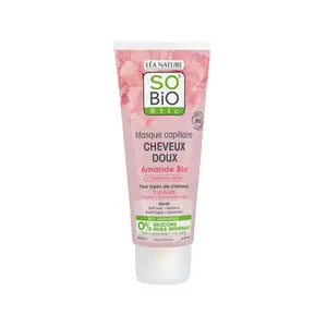 Маска для тонких волос миндальное молоко и рисовый протеин, 200 мл So'Bio Etic Pielęgnacja włosów