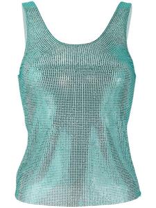 Giuseppe Di Morabito топ со стразами, синий