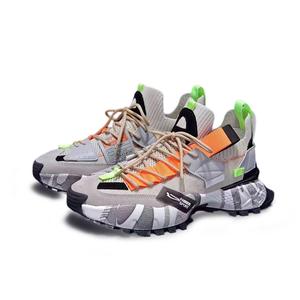 SENJIALUO Абрикосовые мужские массивные низкие кроссовки с противоскользящей подошвой, дышащие, легкие, увеличивающие рост, цвет Apricot