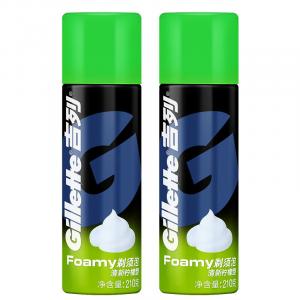 Мужская пенка для бривания с ароматом свежего лимона защитная смягчающая и разглаживающая средство для ухода за волосами на лице 210 г/шт Gillette