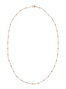 Faina Женское колье-цепочка из розового золота красного цвета