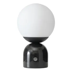 Настольная светодиодная лампа Mila 25 см с регулируемой яркостью и мраморным основанием Brightech, черный