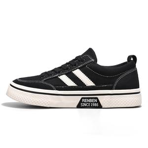 RENBEN Дышащие легкие износостойкие низкие кеды мужские черные, цвет Black