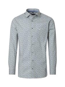 Деловая рубашка зелено-синего цвета CASAMODA