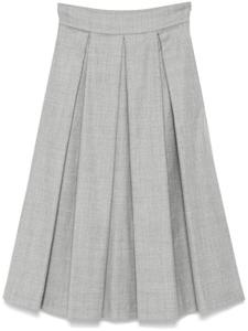 Eleventy юбка миди со складками, серый