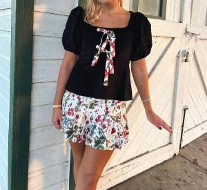 Женский топ Chia в черном цвете SMITH & QUINN