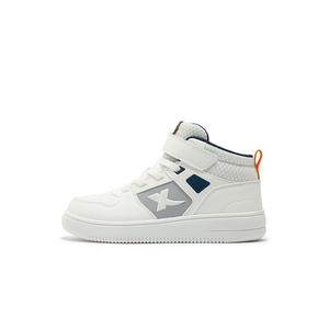 XTEP Детские кроссовки для скейтбординга Sail White с нескользящей подошвой и средней высотой голенища